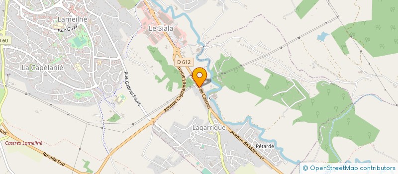 localisation de l'entreprise ISATOP  LAGARRIGUE