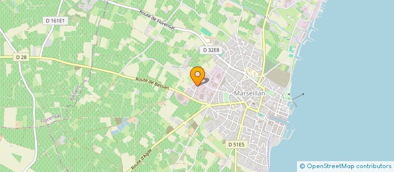 localisation de l'entreprise ISATY à MARSEILLAN