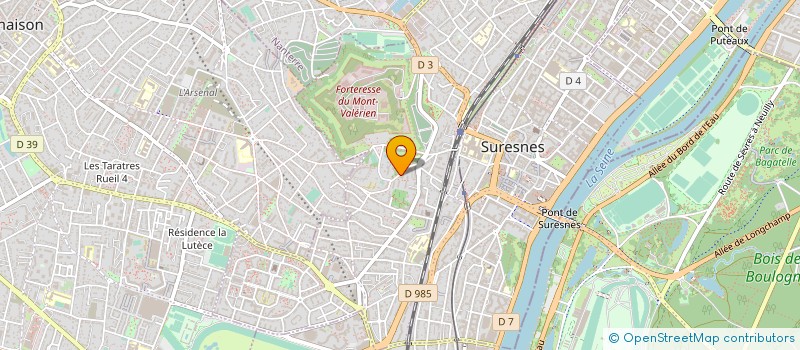 localisation de l'entreprise ISATYS à SURESNES