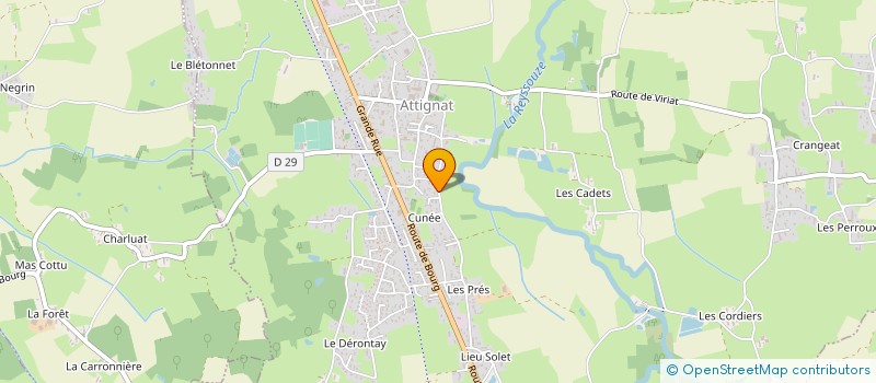 localisation de l'entreprise ISAUP 3 CONVOYAGE  ATTIGNAT