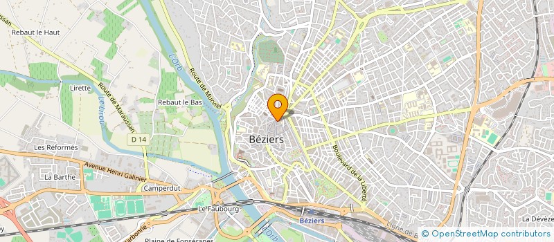 localisation de l'entreprise ISAURE  BEZIERS