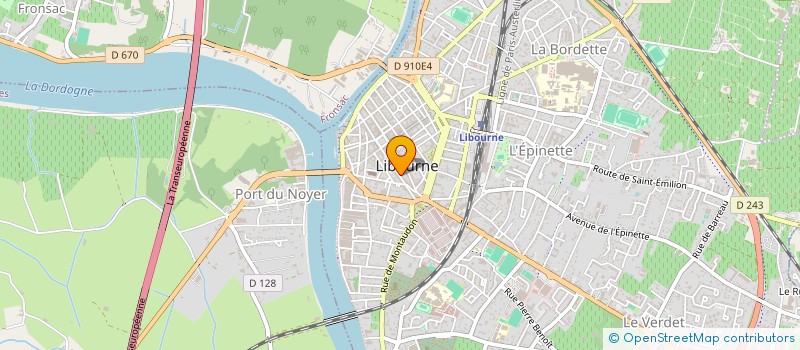 localisation de l'entreprise ISAVAL  LIBOURNE