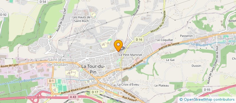 localisation de l'entreprise ISAVERRRE S.A à LA TOUR-DU-PIN