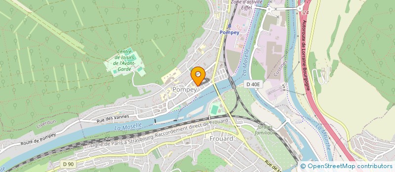 localisation de l'entreprise ISAVERT  POMPEY