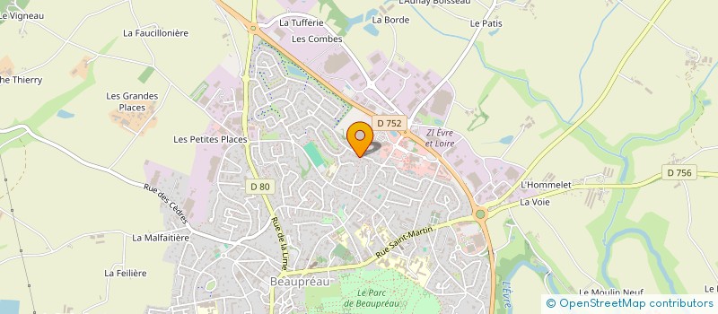 localisation de l'entreprise ISAVIE à BEAUPREAU-EN-MAUGES