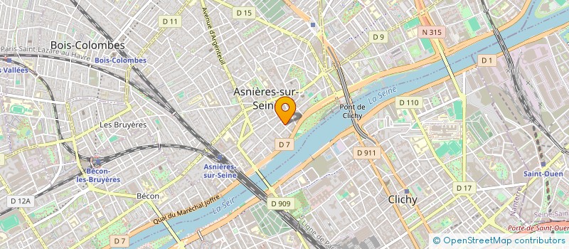 localisation de l'entreprise ISAVY BIOTECH  ASNIERES-SUR-SEINE