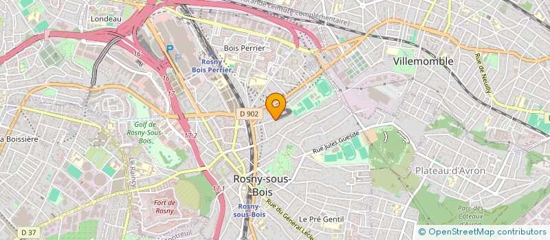 localisation de l'entreprise ISAYN à ROSNY-SOUS-BOIS