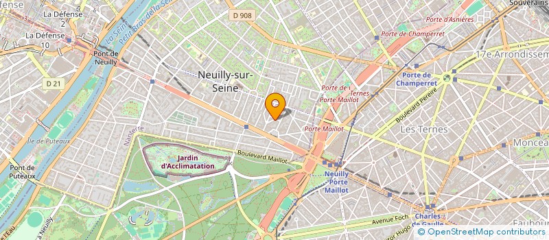 localisation de l'entreprise ISBA à NEUILLY-SUR-SEINE