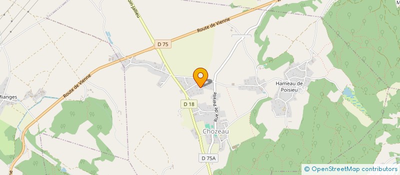 localisation de l'entreprise ISBA  CHOZEAU