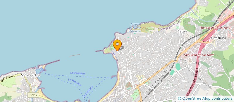 localisation de l'entreprise ISBA  SAINT-JEAN-DE-LUZ