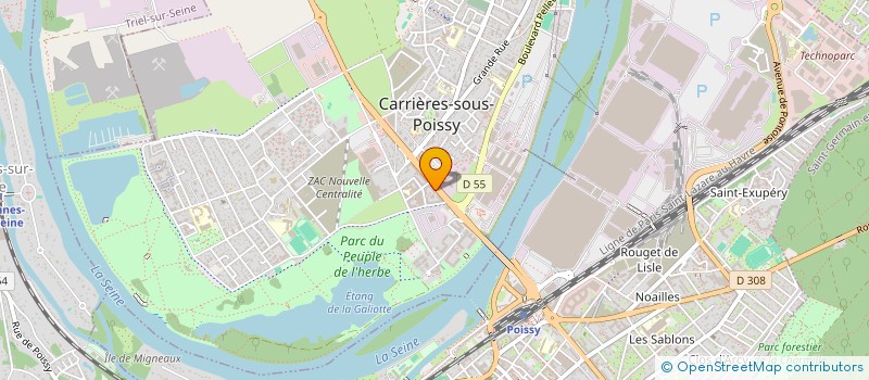 localisation de l'entreprise ISBA TECHNOLOGIES  CARRIERES-SOUS-POISSY