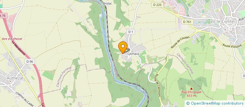 localisation de l'entreprise ISBACE  VIC-LE-COMTE