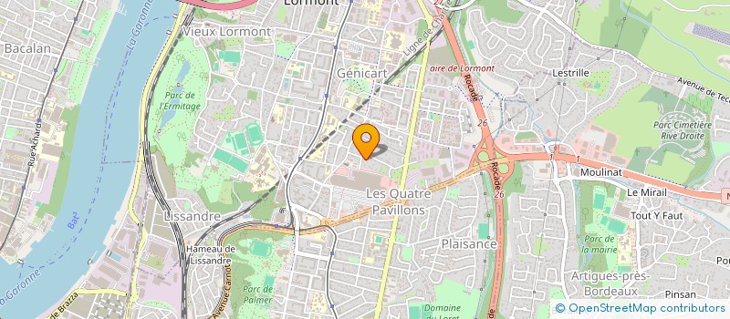 localisation de l'entreprise ISBAT à LORMONT