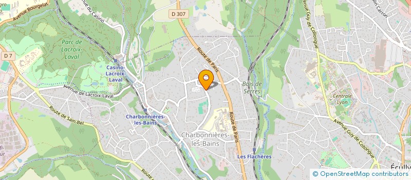 localisation de l'entreprise ISC  CHARBONNIERES-LES-BAINS