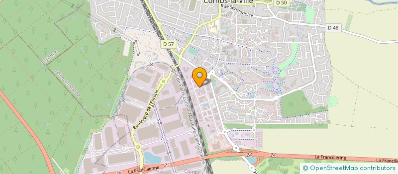 localisation de l'entreprise ISC  SENS