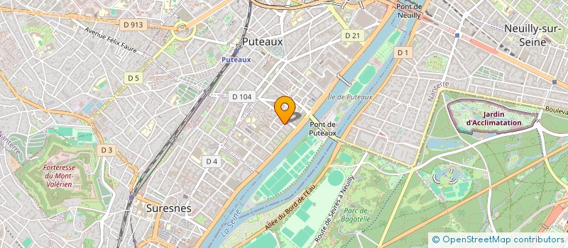 localisation de l'entreprise ISC INTERNAT SPORT CULTURE à PUTEAUX