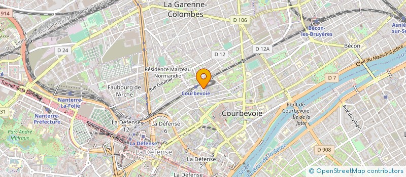 localisation de l'entreprise ISC PLOMBERIE à COURBEVOIE