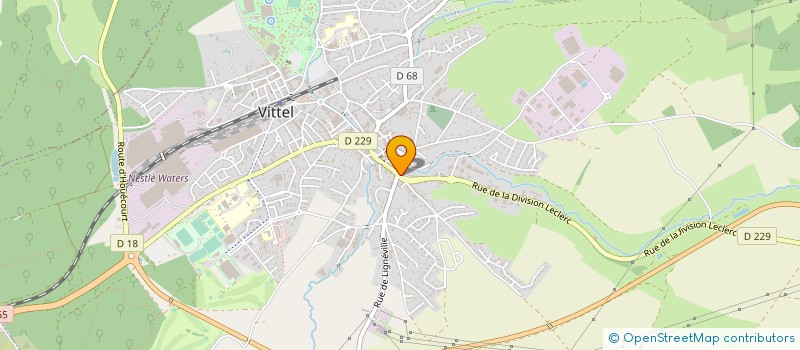 localisation de l'entreprise ISC SCUSAT à VITTEL