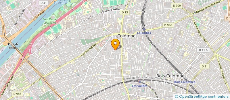 localisation de l'entreprise ISCA à COLOMBES