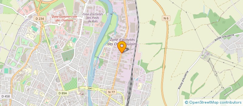 localisation de l'entreprise ISCA à AUXERRE