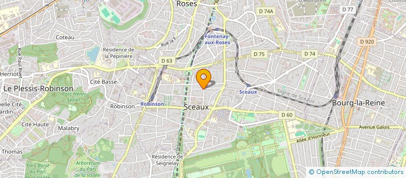 localisation de l'entreprise ISCATALYSE à SCEAUX