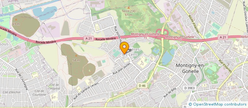 localisation de l'entreprise ISCF SARL à FOUQUIERES LES LENS