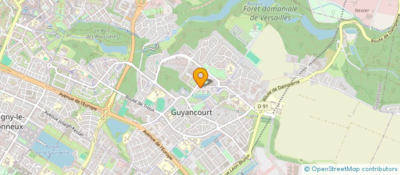 localisation de l'entreprise ISCI  GUYANCOURT