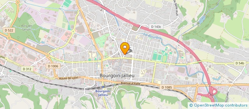 localisation de l'entreprise ISCR INSTITUT SUPERIEUR DE LA CUISINE ET DE LA RESTAURATION  BOURGOIN-JALLIEU