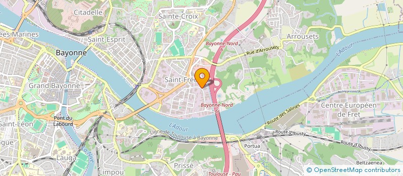 localisation de l'entreprise ISCW à BAYONNE