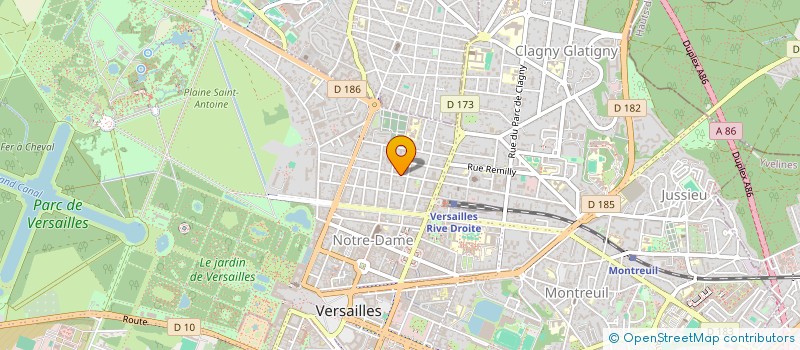 localisation de l'entreprise ISD INVESTISSEMENTS à VERSAILLES