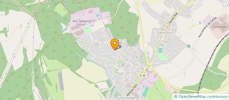 localisation de l'entreprise ISDOOR à FOLSCHVILLER