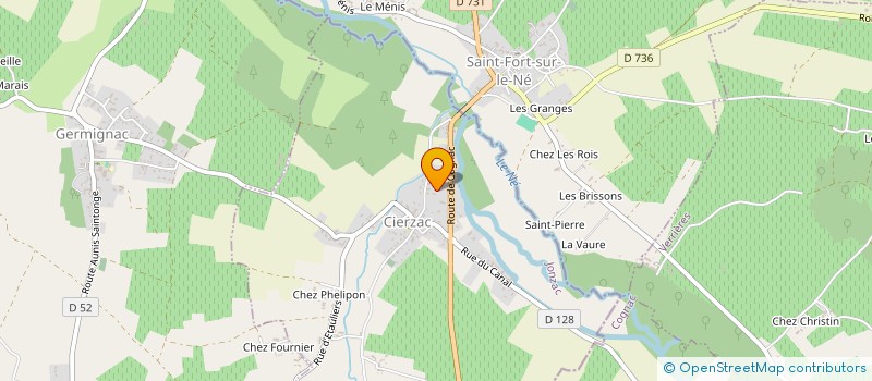 localisation de l'entreprise ISEA  CIERZAC