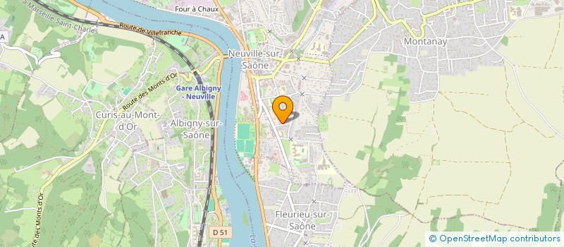 localisation de l'entreprise ISEA  NEUVILLE-SUR-SAONE