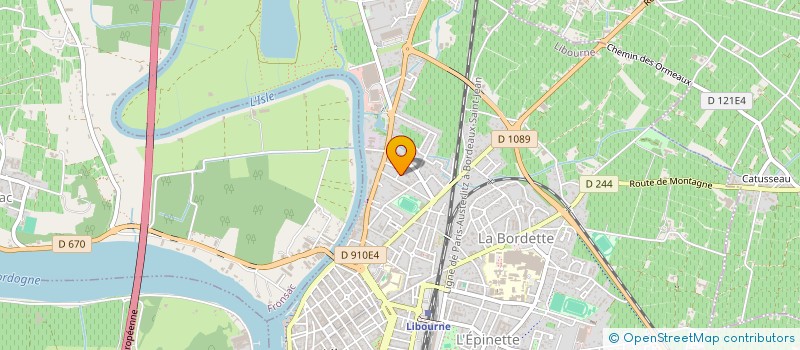 localisation de l'entreprise ISEA  LIBOURNE