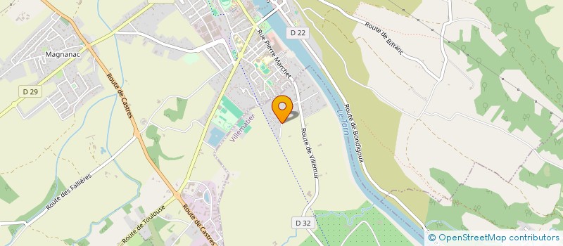 localisation de l'entreprise ISEC  VILLEMATIER