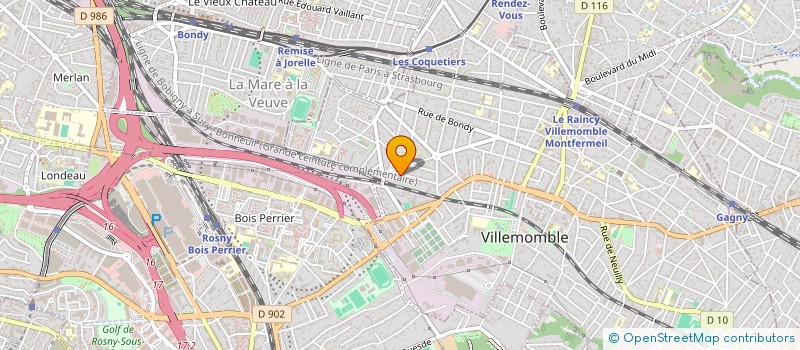 localisation de l'entreprise ISECO ISOLATION à VILLEMOMBLE