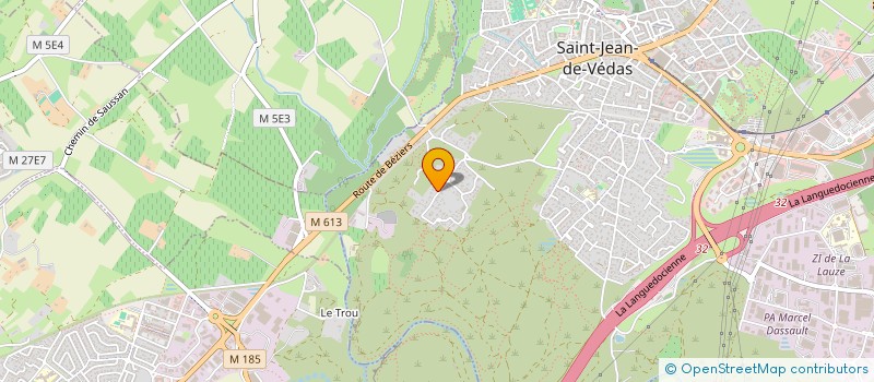 localisation de l'entreprise ISEFRA  SAINT-JEAN-DE-VEDAS