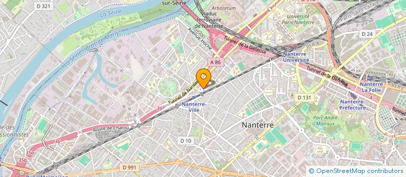 localisation de l'entreprise ISEIG  NANTERRE