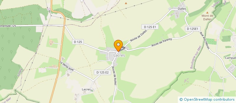 localisation de l'entreprise ISELE  LACRES