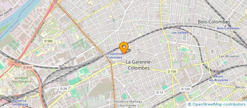 localisation de l'entreprise ISELIANCE à LA GARENNE-COLOMBES