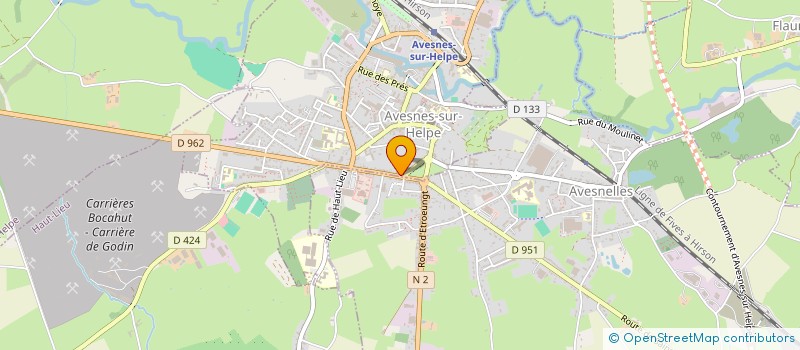 localisation de l'entreprise ISEM  AVESNES-SUR-HELPE