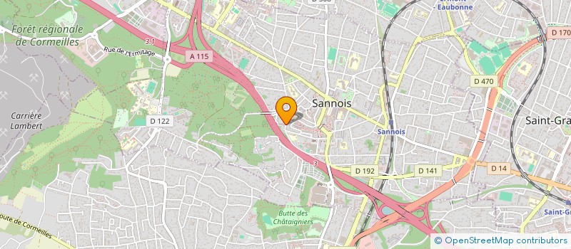 localisation de l'entreprise ISENSIA  SANNOIS