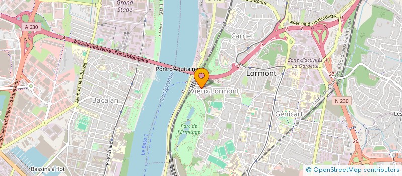 localisation de l'entreprise ISERA  LORMONT