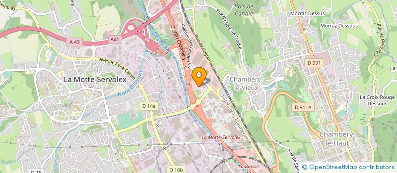 localisation de l'entreprise ISERAN AUTOMOBILES LOC  CHAMBERY