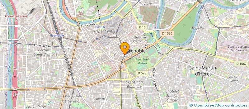 localisation de l'entreprise ISERE ATTRACTIVITE  GRENOBLE