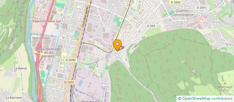 localisation de l'entreprise ISERE AUTO 38 à ECHIROLLES