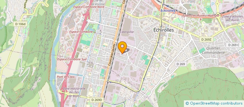 localisation de l'entreprise ISERE AUTOMATISME à ECHIROLLES