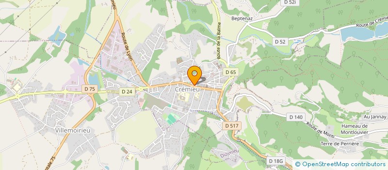 localisation de l'entreprise ISERE AVENIR  CREMIEU