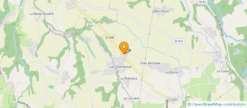 localisation de l'entreprise ISERE CAMPING-CARS  EYZIN-PINET