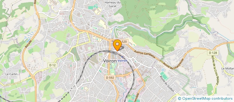 localisation de l'entreprise ISERE CONCEPT HABITAT à VOIRON